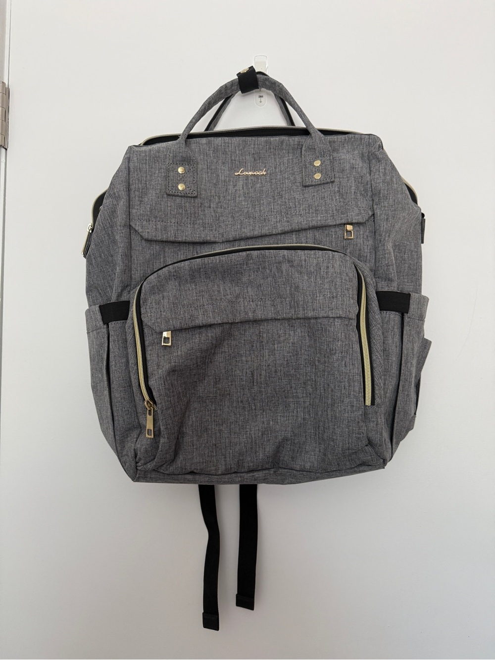 Lovevook Large Diaper Bag Backpack in Gray